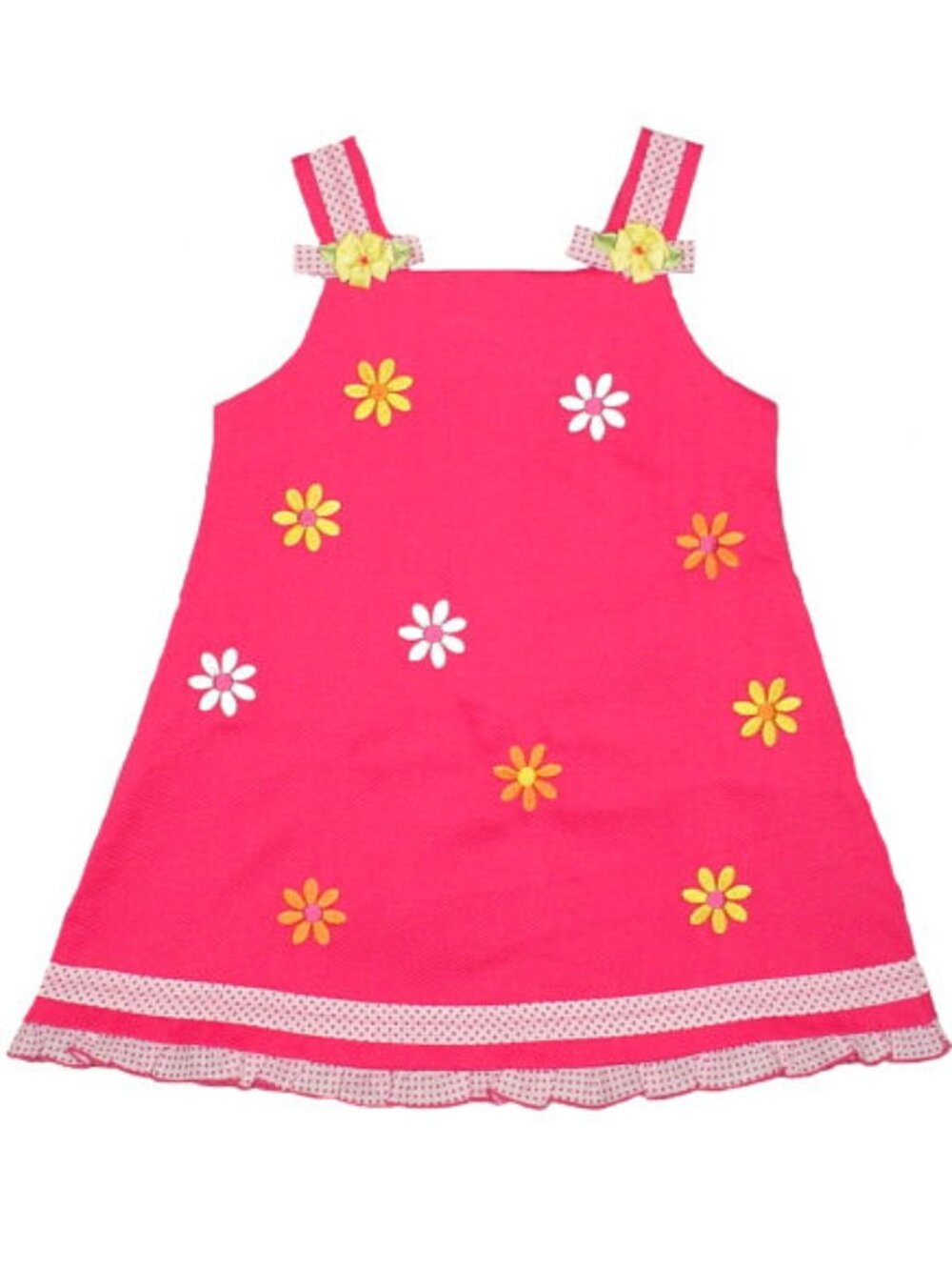 Toddler Girl's Pink Daisy Dress
